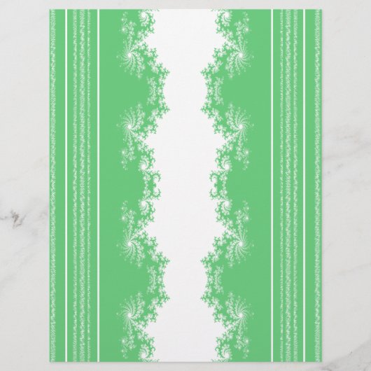 Bulk Kerst Fractal Wintergroen Scrapbook Papier Flyer (Voorkant)