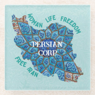 Bulk Kerstcadeaus voor werknemers Gratis Iran Groe Glazen Onderzetter