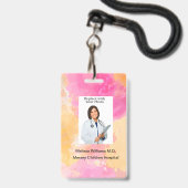 Bulk Kinderziekenhuis Personeel Foto ID Badges (Voorzijde met lanyard)