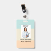 Bulk Medical Staff Basic Photo ID Badge (Voorzijde met clip)