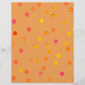 Bulk - Orange Twisty Polka Dot Spiral Scrap Paper Flyer (Achterkant)