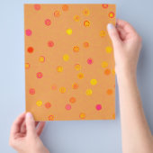 Bulk - Oranje Draaiende Stippen Spiraal Scrap Papi Flyer (Hand)
