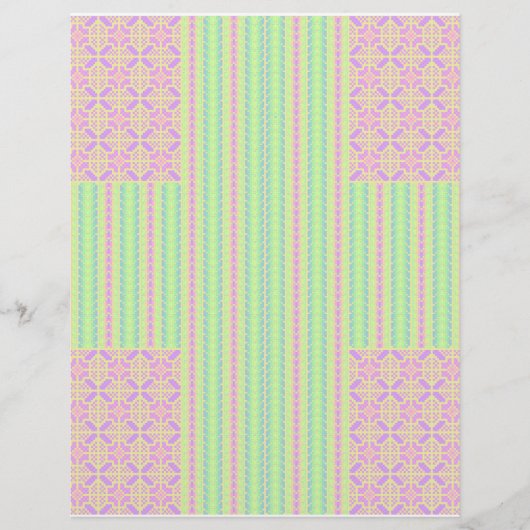 Bulk - Pasen Pastel Kruis Scrapbook Papier Flyer (Voorkant)
