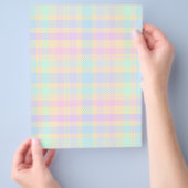 Bulk - Pasen Pastel Schotse geruite scrapbookpapie Flyer (Hand)