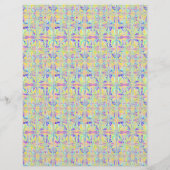 Bulk - Pasen Pastels Abstract Scrapbook Papier Flyer (Achterkant)