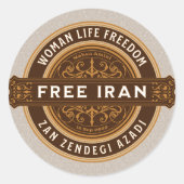 Bulk Perzische Kerstcadeaus voor College Guys Ronde Sticker (Voorkant)