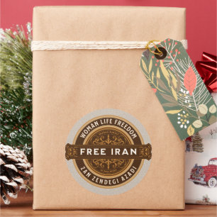 Bulk Perzische Kerstcadeaus voor College Guys Ronde Sticker