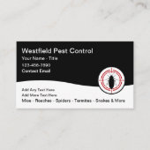Bulk Pest Control Business Card Template Visitekaartje (Voorkant)