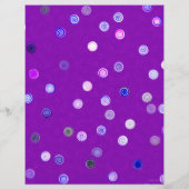Bulk - Purple Twisty Polka Dot Spiral Scrap Paper Flyer (Achterkant)