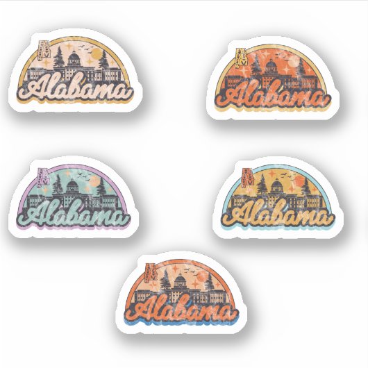 Bulk Staat Alabama Sticker (Voorkant)