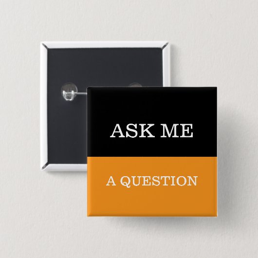 Bulk Stel mij een vraag Zakelijke Lapel Button Pin (Voorkant /achterkant)