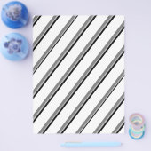 Bulk W&B Diagonal Stripes Scrapbook Pages Flyer (Enkel)