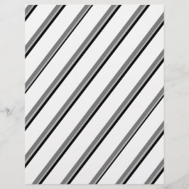 Bulk W&B Diagonale Strepen Scrapbook Pagina's Flyer