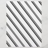 Bulk W&B Diagonale Strepen Scrapbook Pagina's Flyer (Achterkant)