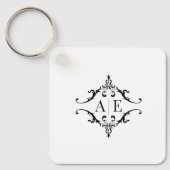 Bulk Wedding Favoriet - Custom Monogram Sleutelhanger (Voorkant)