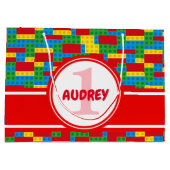 Bulkblok bouwt en speelt kleurrijke verjaardag groot cadeauzakje (Achterkant)