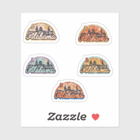 Bulkstaat Alabama Sticker (Vel)