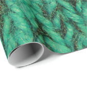 Bulky Green Sweater Knit Texture Cadeaupapier (Rol Hoek)