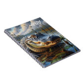 Bull Alligator in Swamp Spiral Foto Notitieboek (Rechterzijde)