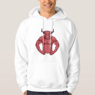 Bull als Bodybuilder extreem Hoodie