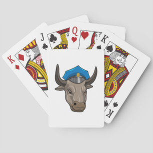 Bull als politieagent pokerkaarten