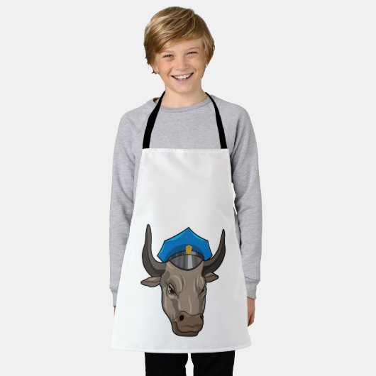 Bull als politieagent schort (Gedragen)