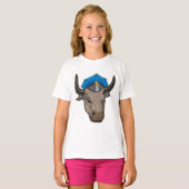 Bull als politieagent t-shirt (Voorkant volledig)