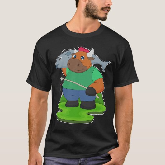 Bull Angler Fish Vissen T-shirt (Voorkant)