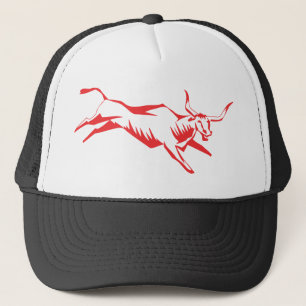 Bull Animal Horns Jumping Natuur Huisvee Trucker Pet