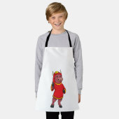 Bull as Firefighter with Helmet Schort (Gedragen)