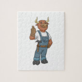 Bull as Handyman with Hammer Legpuzzel (Verticaal)