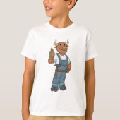 Bull as Handyman with Hammer T-shirt (Voorkant)