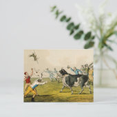 'Bull Baiting', geb. door Thomas McLean, 1820, (pr Briefkaart (Staand voorkant)