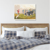 'Bull Baiting', gepromoveerd door Thomas McLean, 1 Canvas Afdruk (Insitu (Slaapkamer))