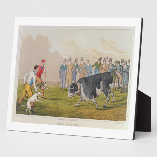 'Bull Baiting', gepromoveerd door Thomas McLean, 1 Fotoplaat (Zijkant)