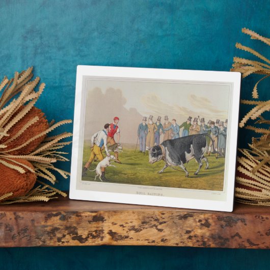 'Bull Baiting', gepromoveerd door Thomas McLean, 1 Fotoplaat (Zijkant)