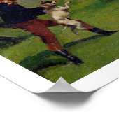 Bull Baiting (olie op papier op het paneel) Poster (Hoek)