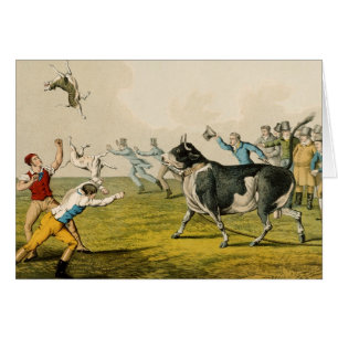 'Bull Baiting', pub. van Thomas McLean, 1820, (pri