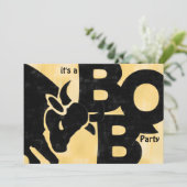 BULL BBQ partijuitnodiging Kaart (Staand voorkant)