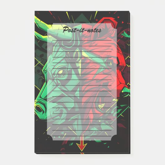 Bull Beer Duel Forces Post-it® Notes (Voorkant)