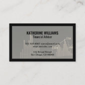 Bull-Beer | effectenmakelaar | Financiële grafiek Visitekaartje (Achterkant)