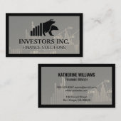 Bull-Beer | effectenmakelaar | Financiële grafiek Visitekaartje (Voorkant / Achterkant)