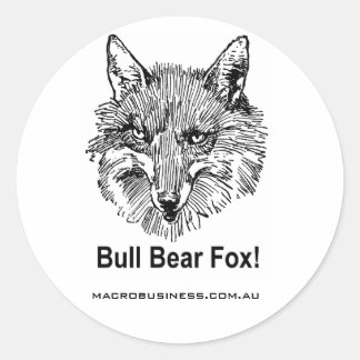 Bull Beer Fox Sticker