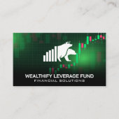 Bull Beer Logo | Finance Stock Data Graph Visitekaartje (Voorkant)