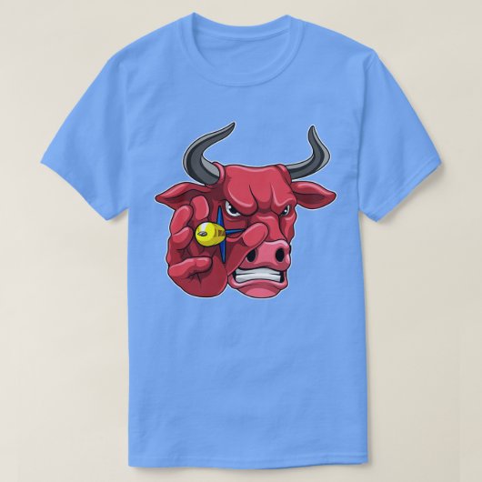 Bull bij Darts met Dart 1 T-shirt (Design voorkant)