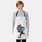 Bull bij gealigneerde schaatsen met schaatsen van schort (Gedragen)