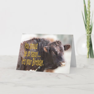 Bull Birthday-customize Kaart