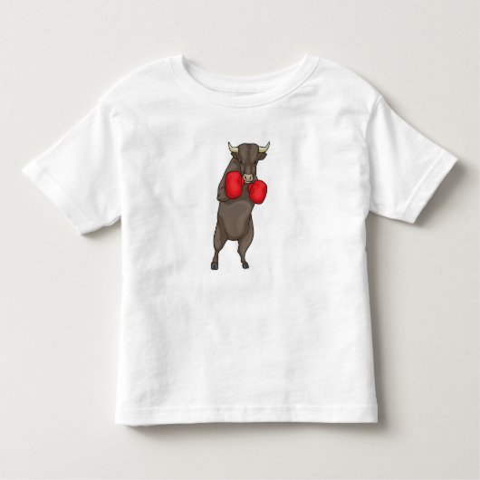 Bull Boxer Boxing-handschoenen Kinder Shirts (Voorkant)