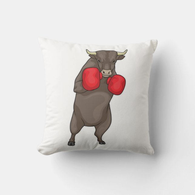 Bull Boxer Boxing-handschoenen Kussen (Voorkant)