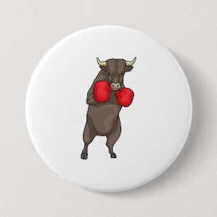 Bull Boxer Boxing-handschoenen Ronde Button 7,6 Cm